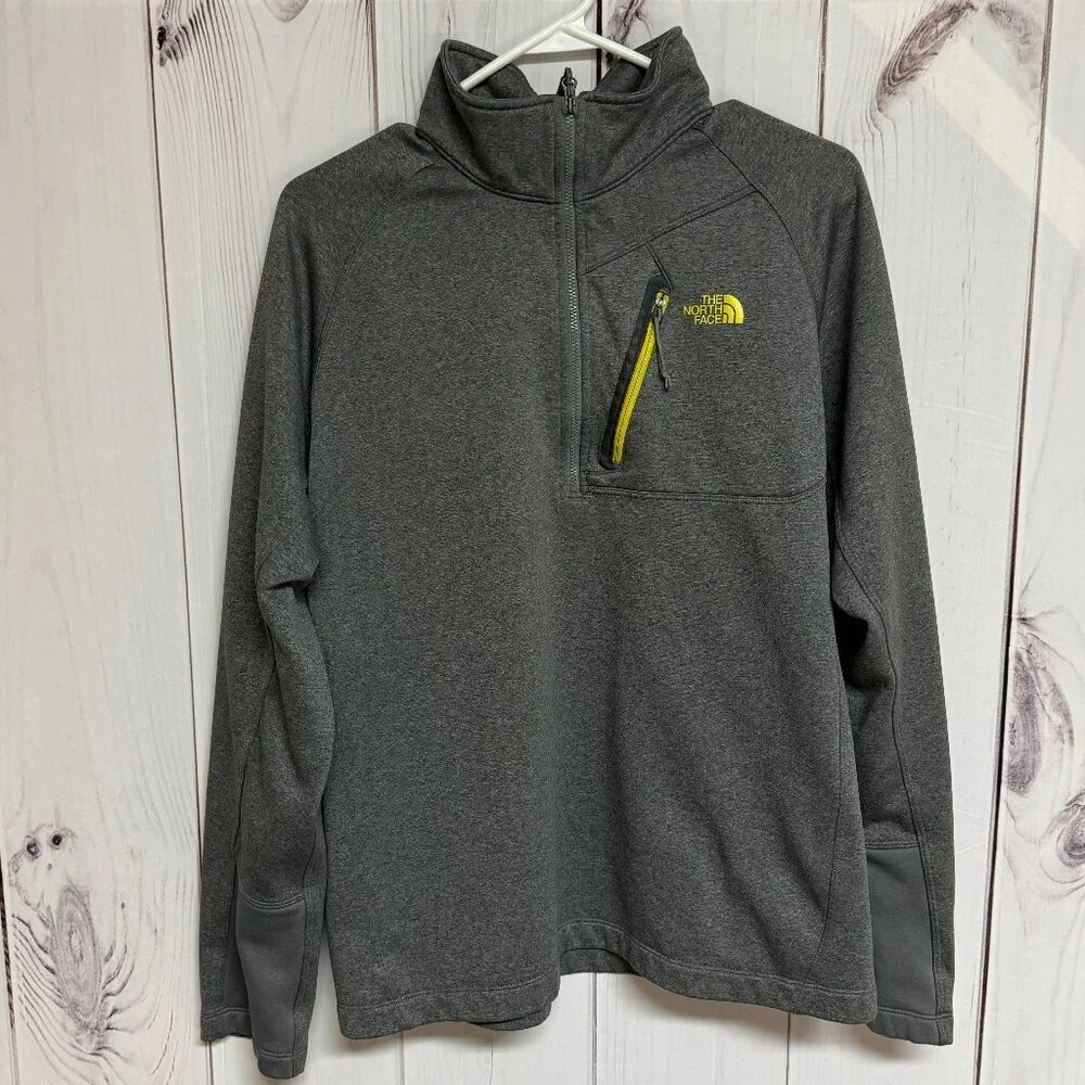 The North Face Men’s L Canyonlands 1/2 Zip Fleece Pullover Gray‎